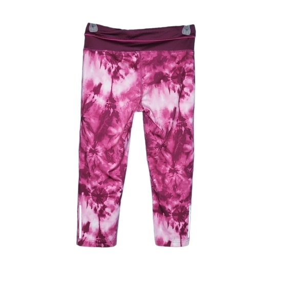 Danskin Now Cranberry Tie-dye Capri Leggings Women's Size XS - Picture 2 of 11